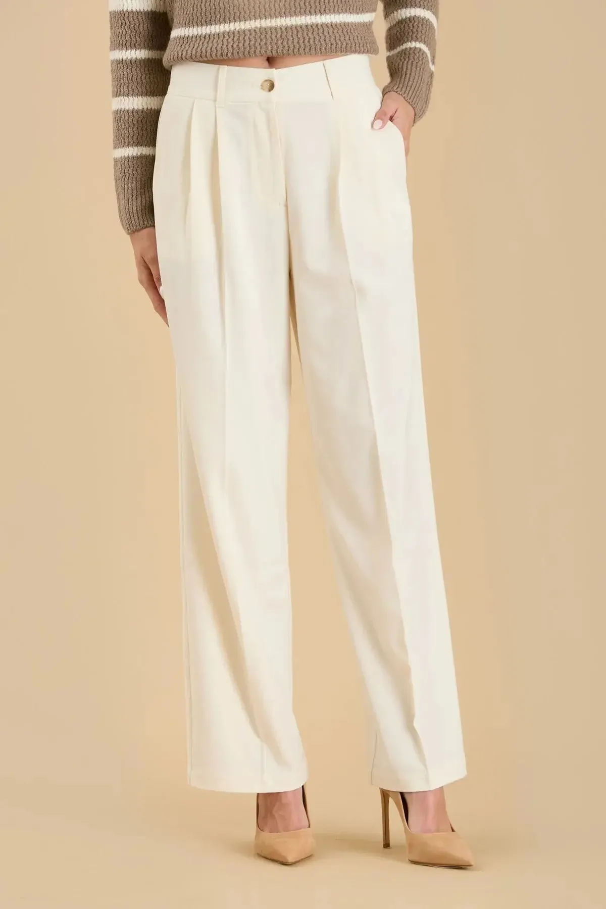 Blu Pepper On Call Pant – High-Waisted Wide-Leg Trousers for Effortless Style