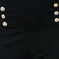 Button Detail High Waist Slim Leggings