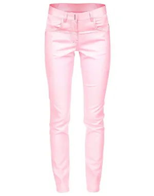 Candy Pink Stretch Glitter Denim Pant