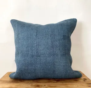 Capri - Blue Hemp Pillow Cover