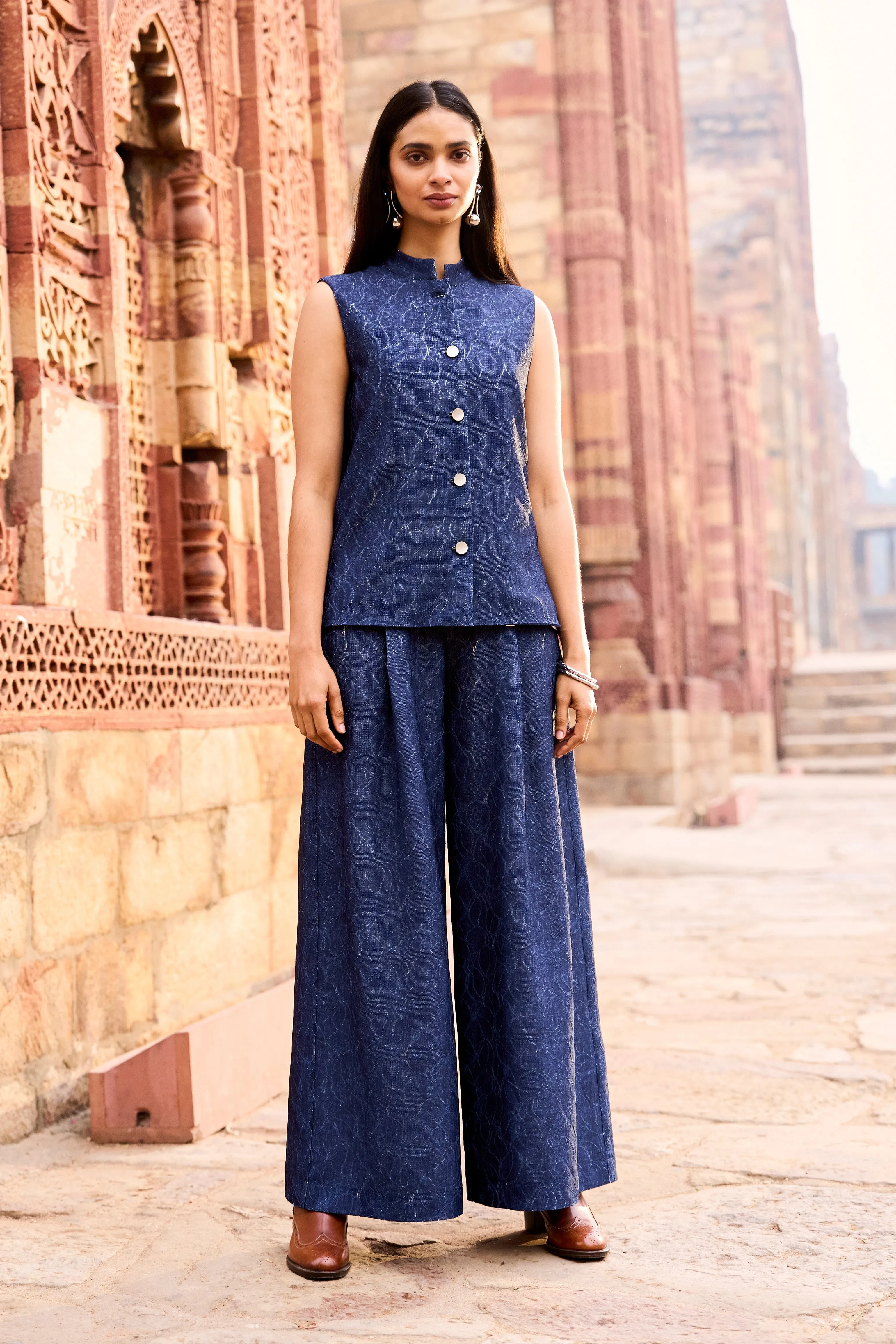 Denim Lace Pant