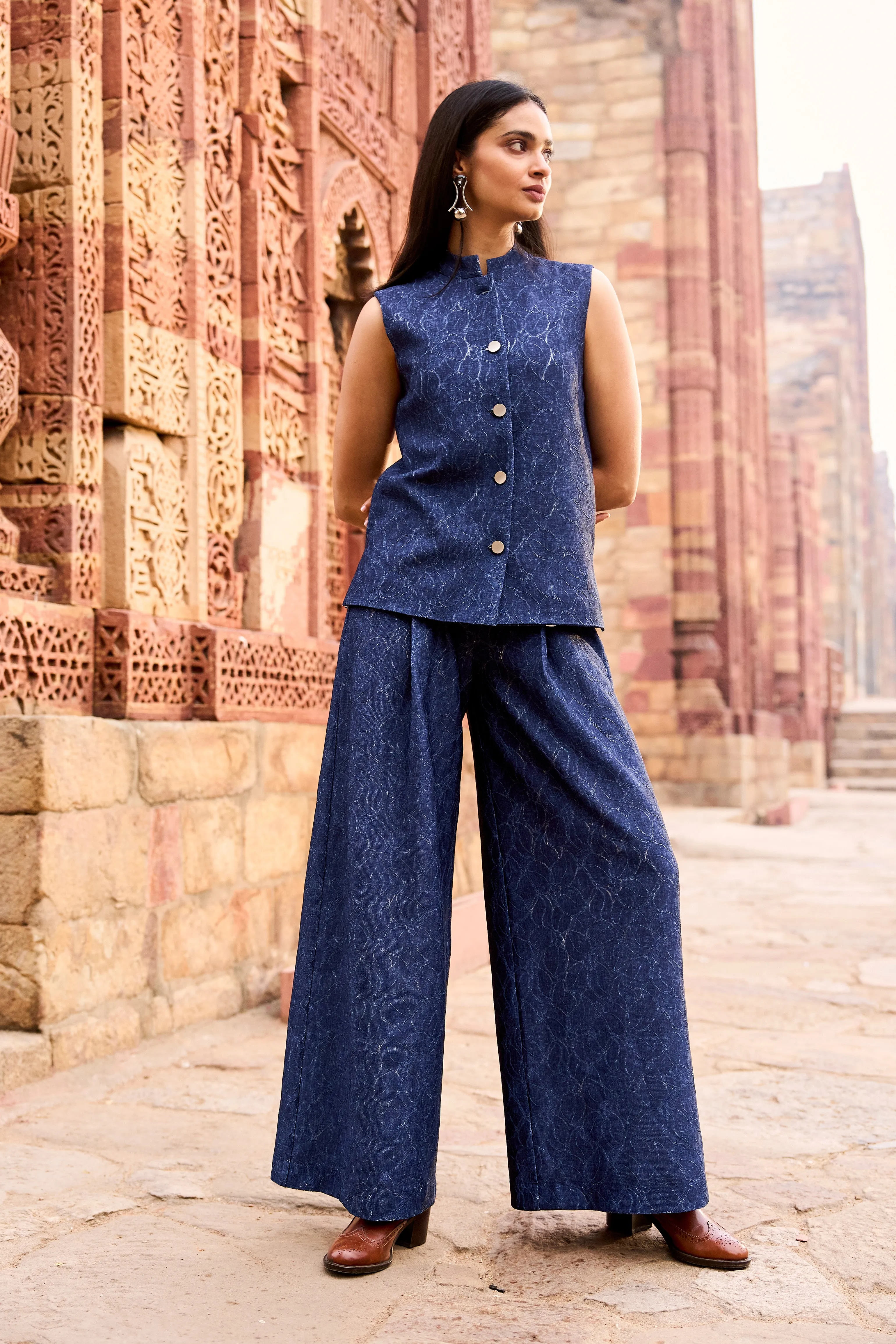 Denim Lace Pant