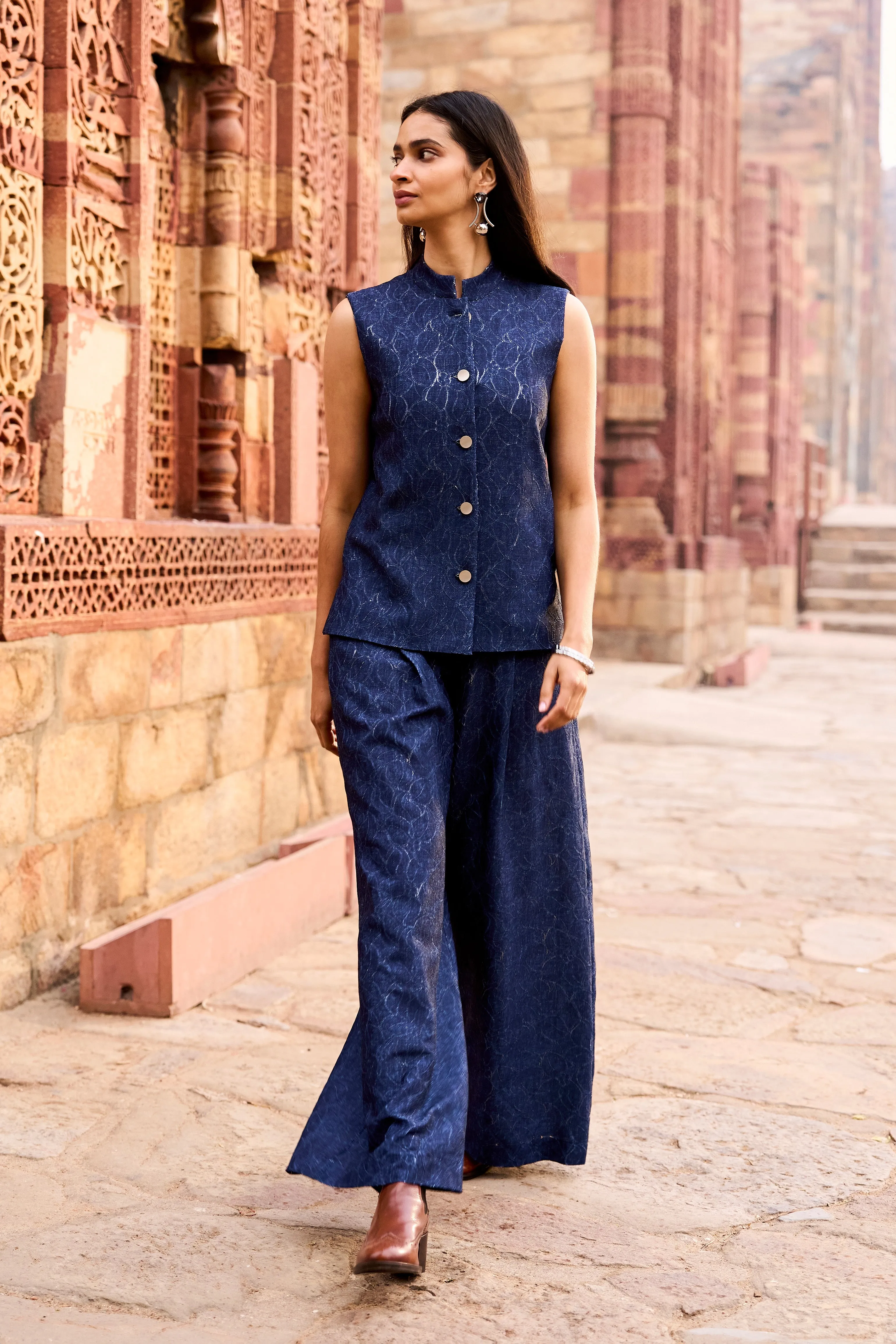 Denim Lace Pant