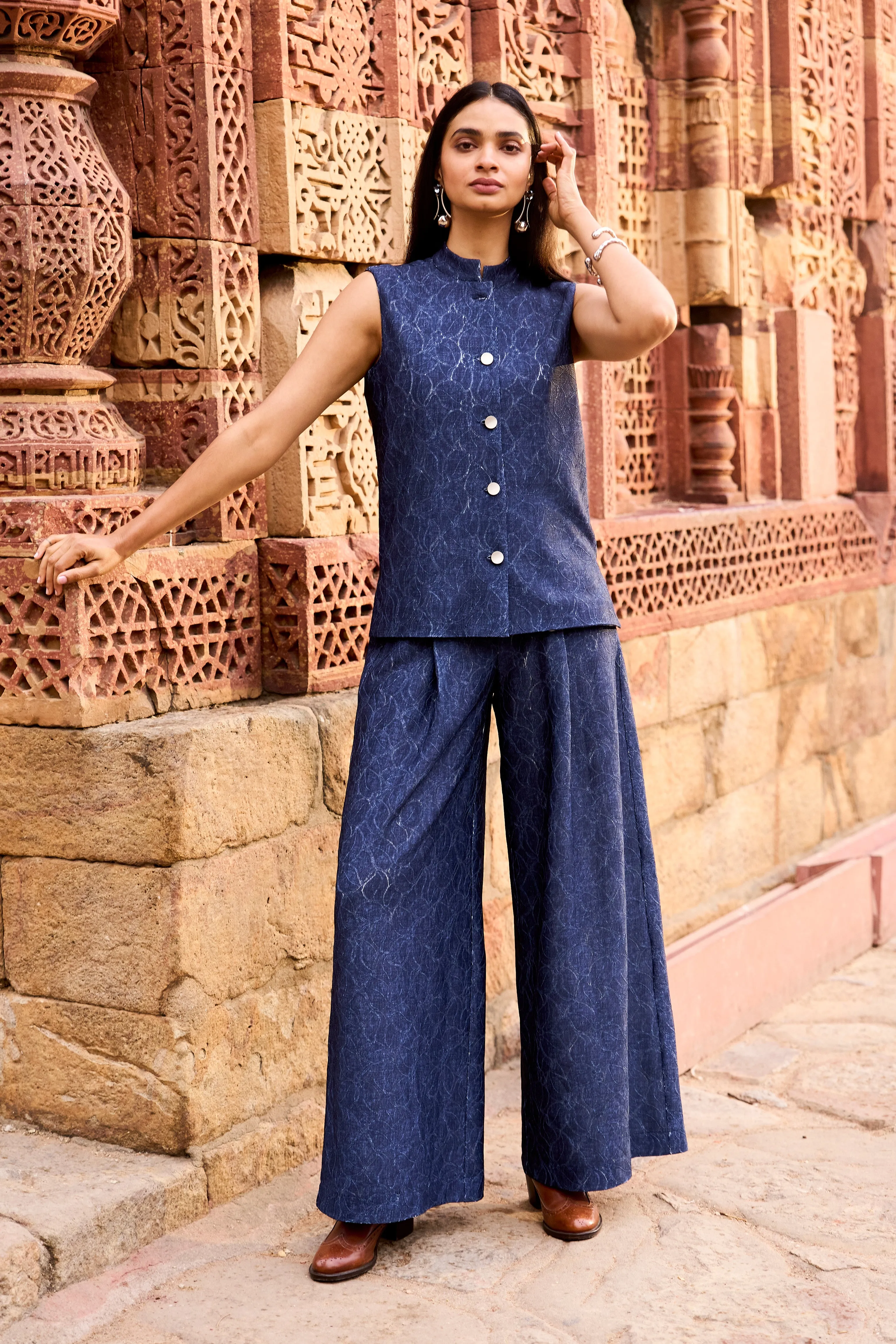 Denim Lace Pant