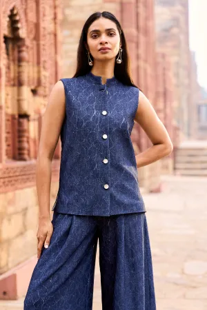 Denim Lace Waistcoat