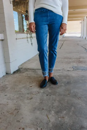 Double Dip Zip Capri - Frisette Jeans