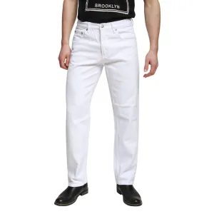 Georgio Peviani White Comfort Fit Jeans