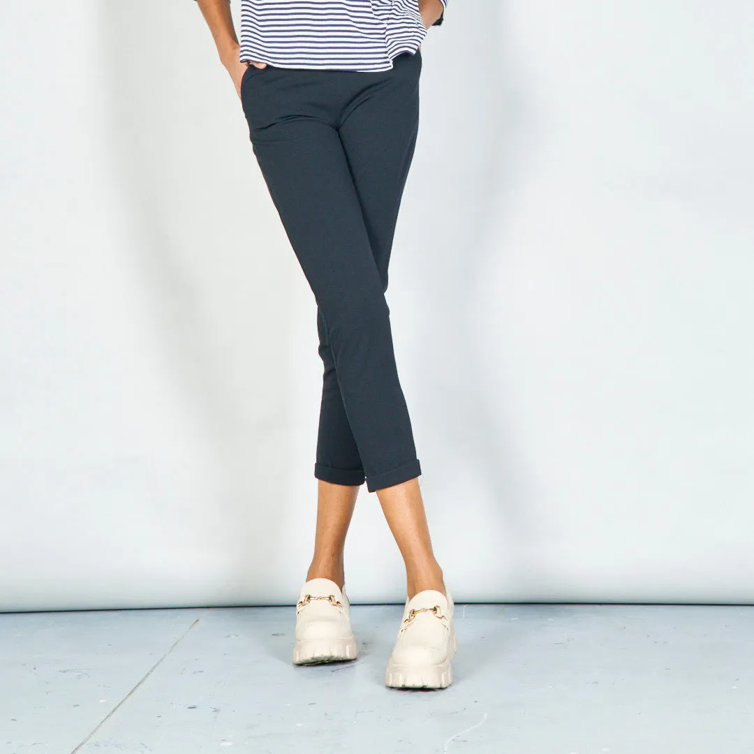 High-waist tapered trousers wholesale