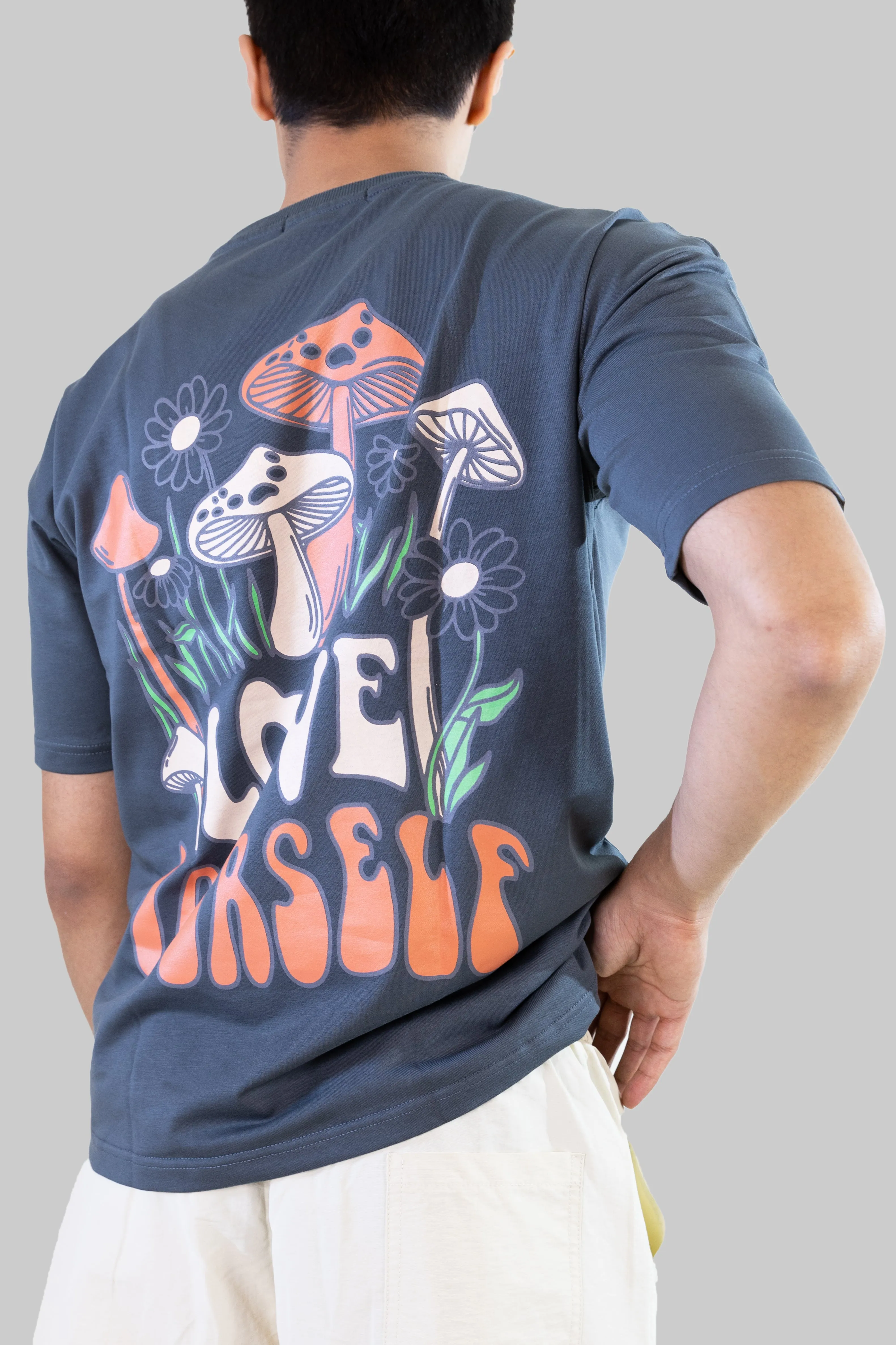 Love Yourself T-shirt: Pastel Blue