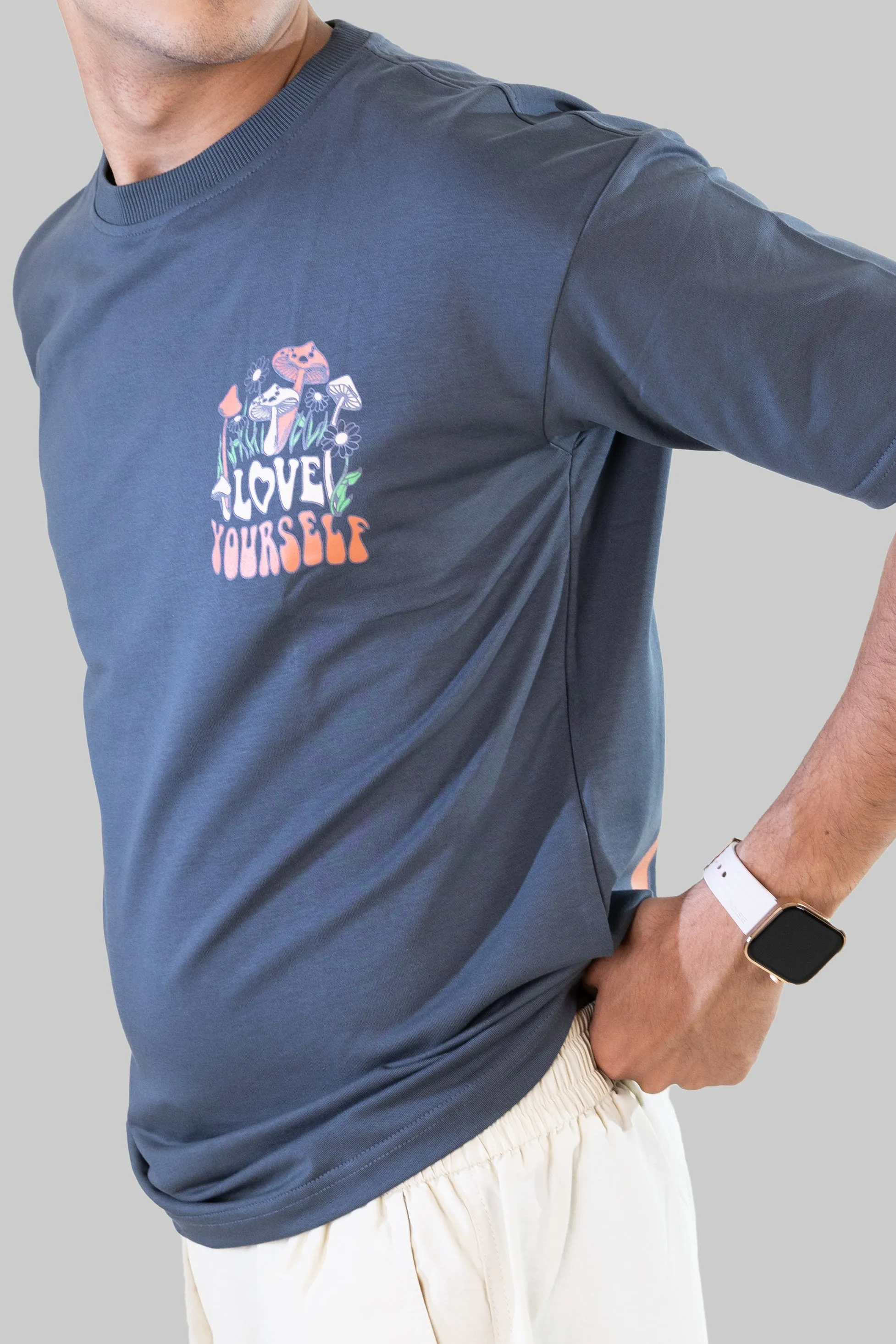 Love Yourself T-shirt: Pastel Blue