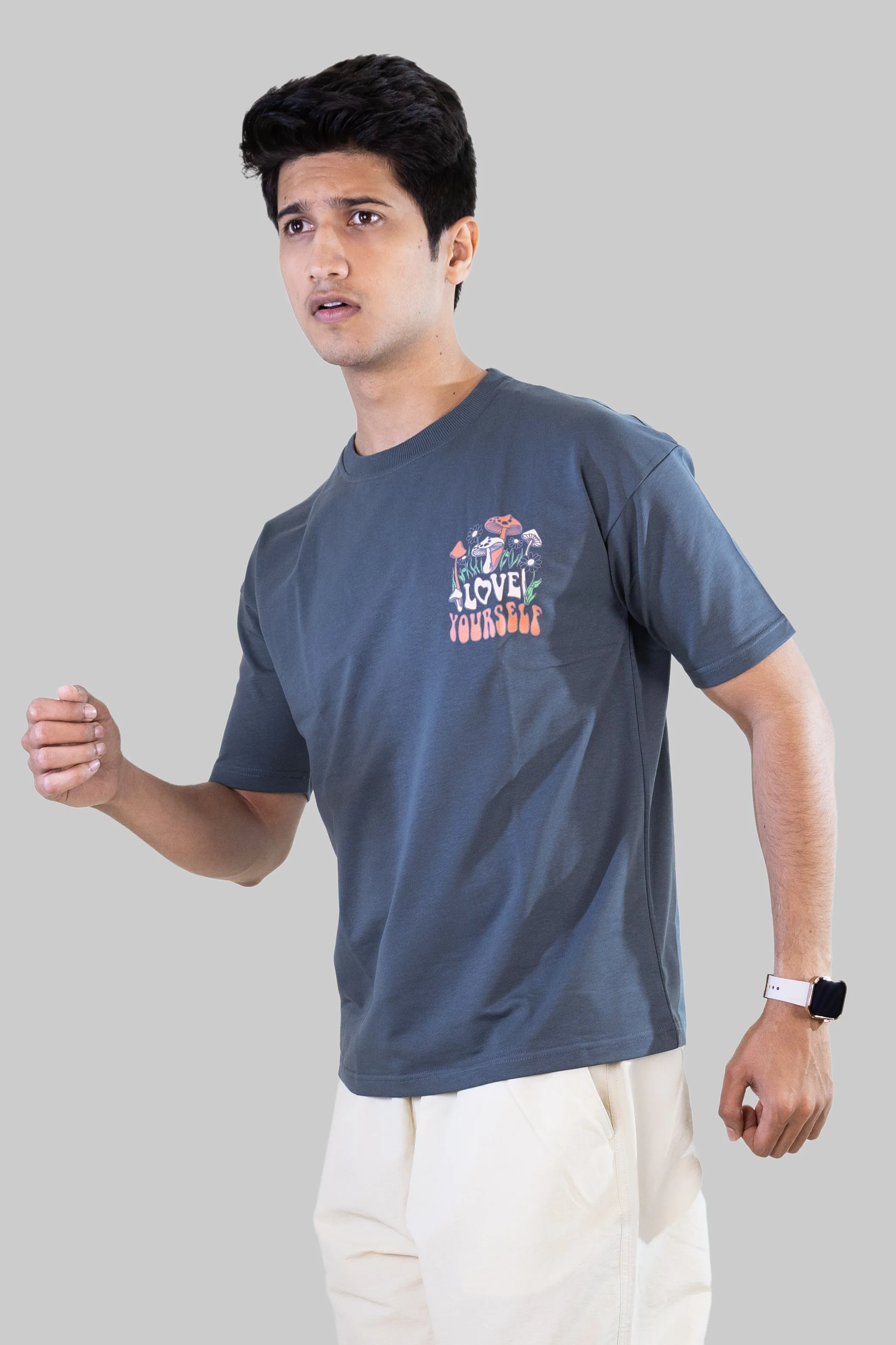 Love Yourself T-shirt: Pastel Blue