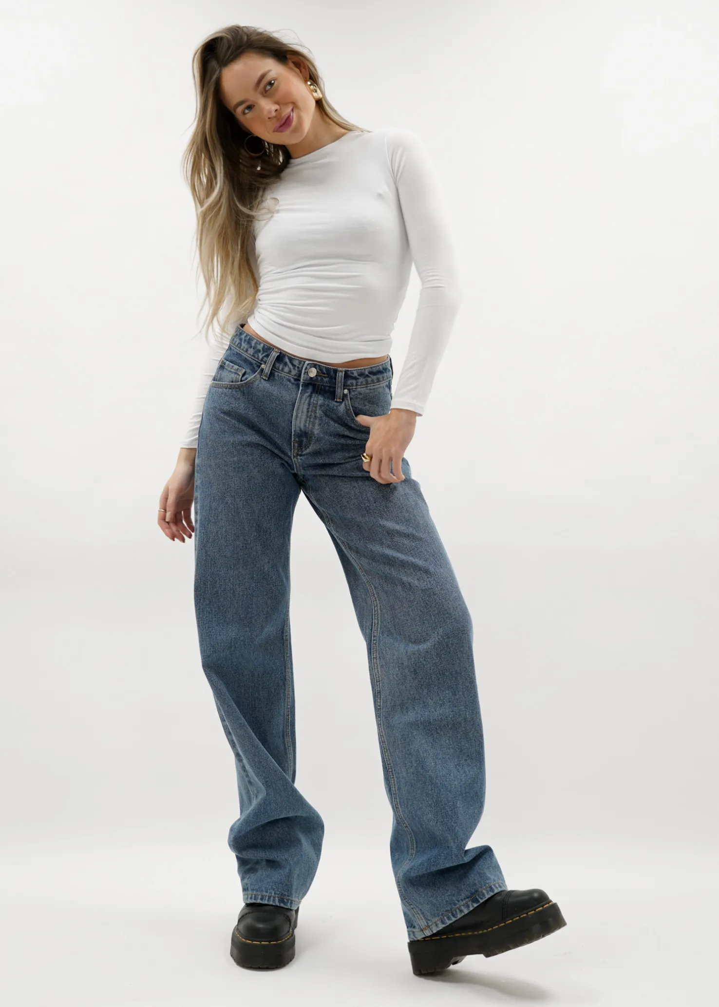 Low waist jeans dark blue (TALL)