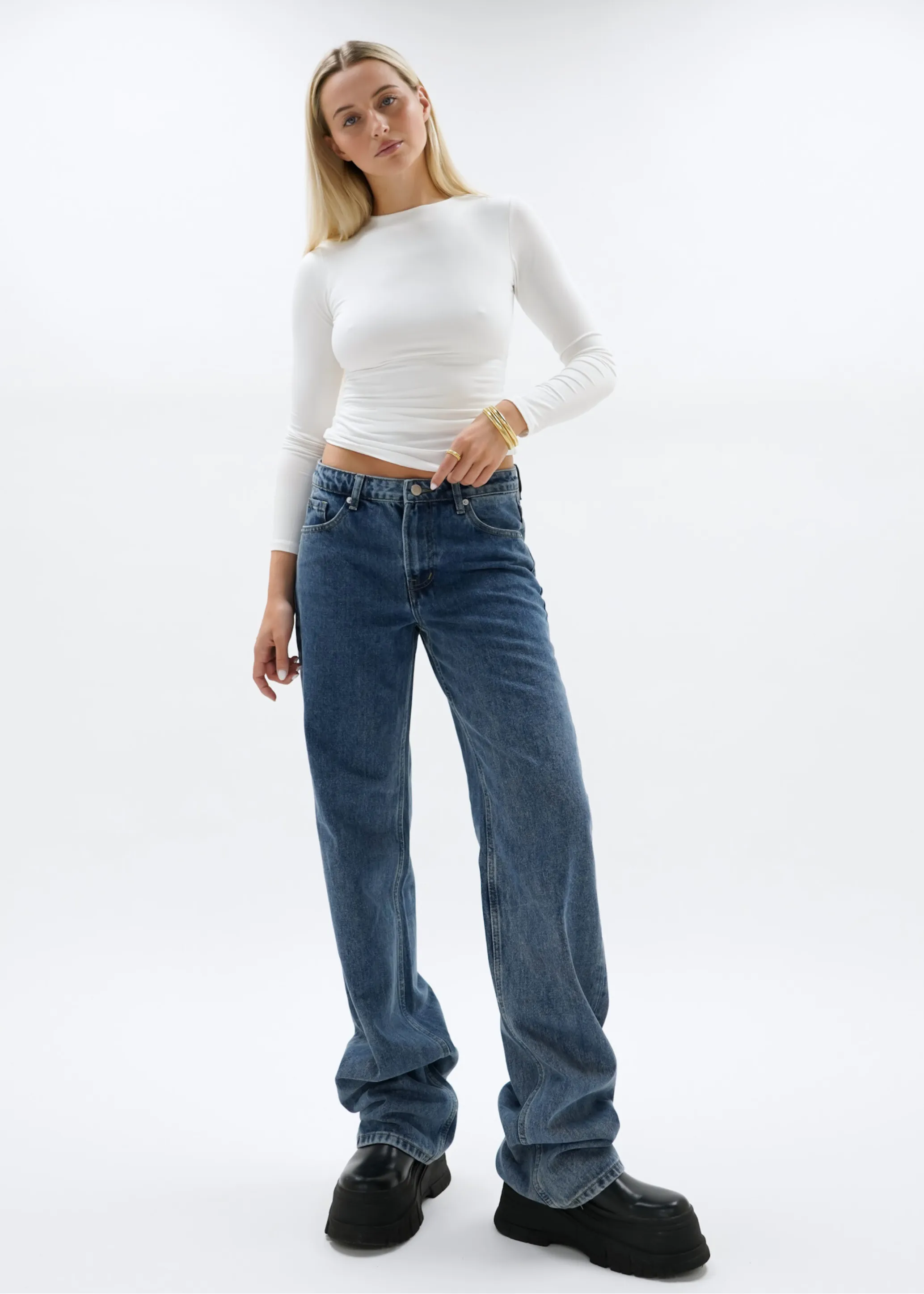 Low waist jeans dark blue (TALL)