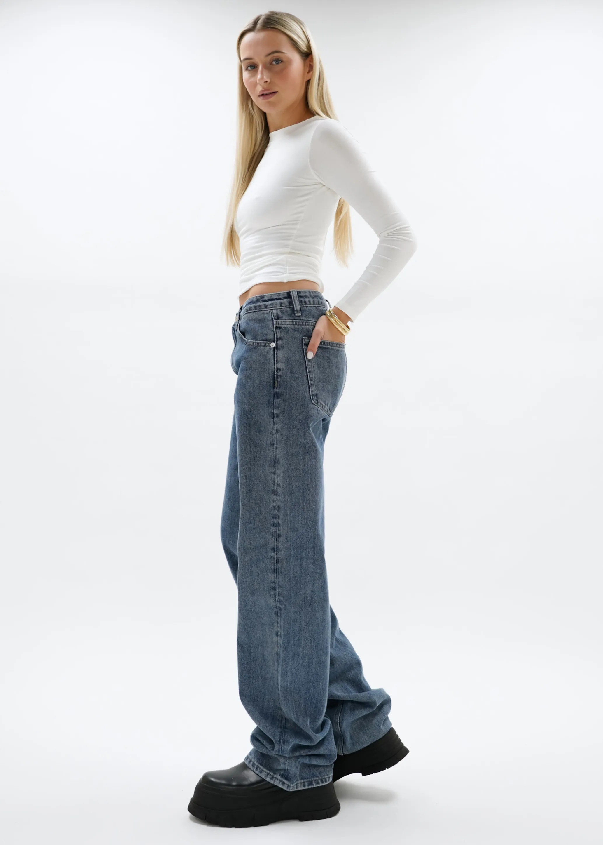 Low waist jeans dark blue (TALL)
