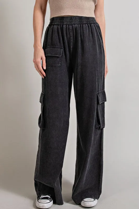 Mineral Washed Cargo Pants