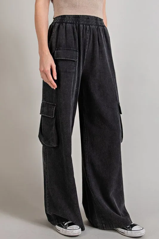 Mineral Washed Cargo Pants