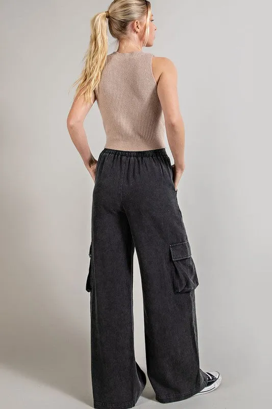 Mineral Washed Cargo Pants