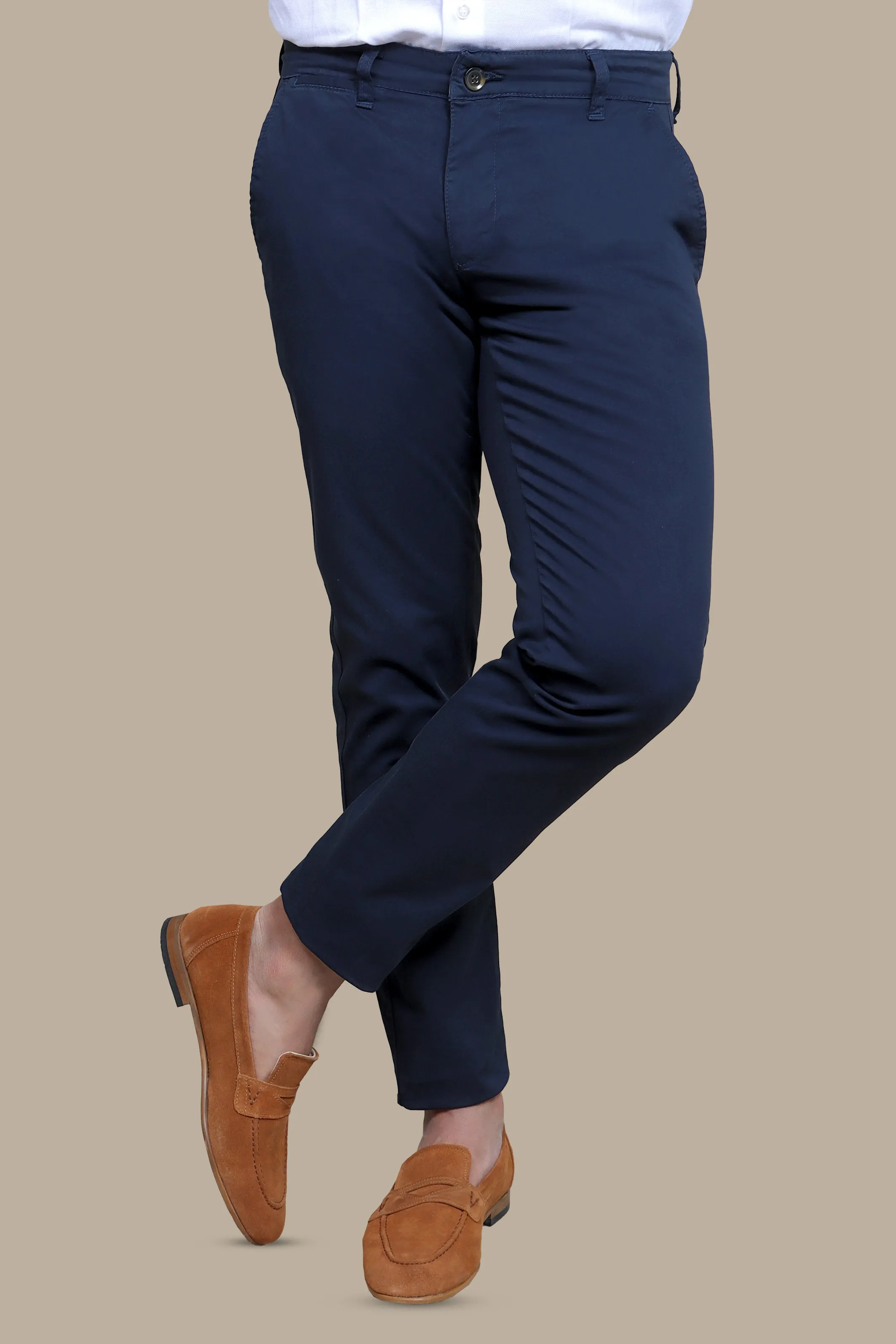 Navy Slim Fit Chino Pants