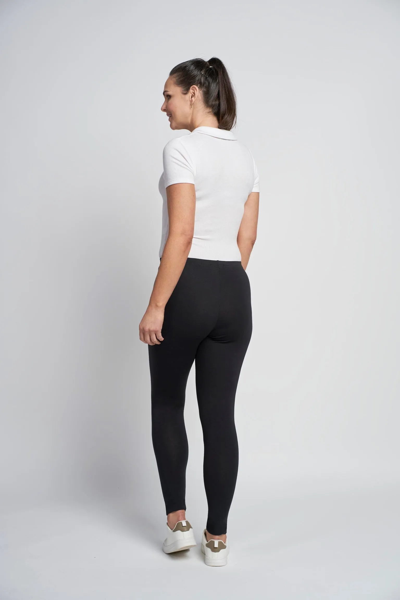 Pinns Essential Cotton Leggings | Black