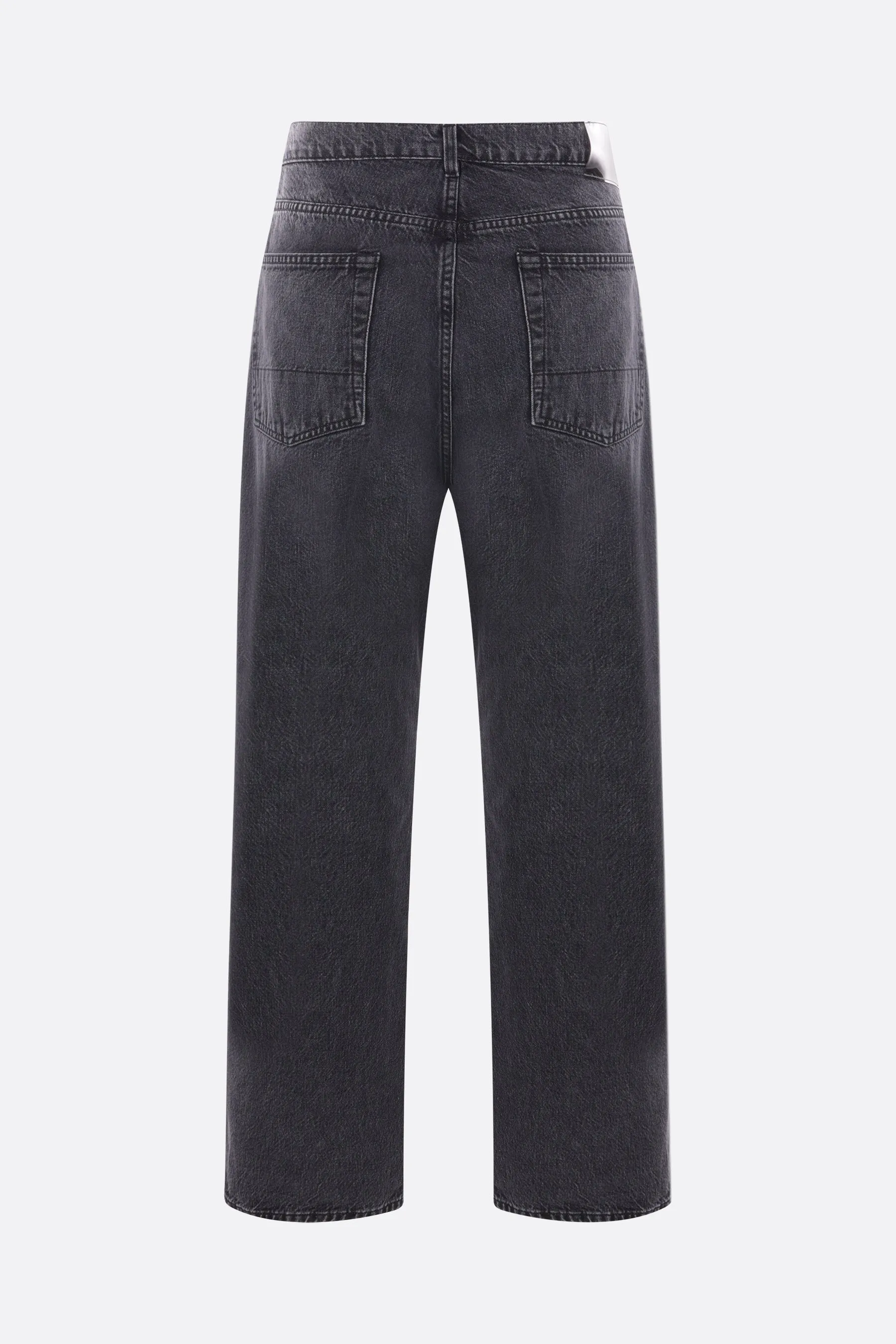 Relaxed Fit Raw Denim Jeans