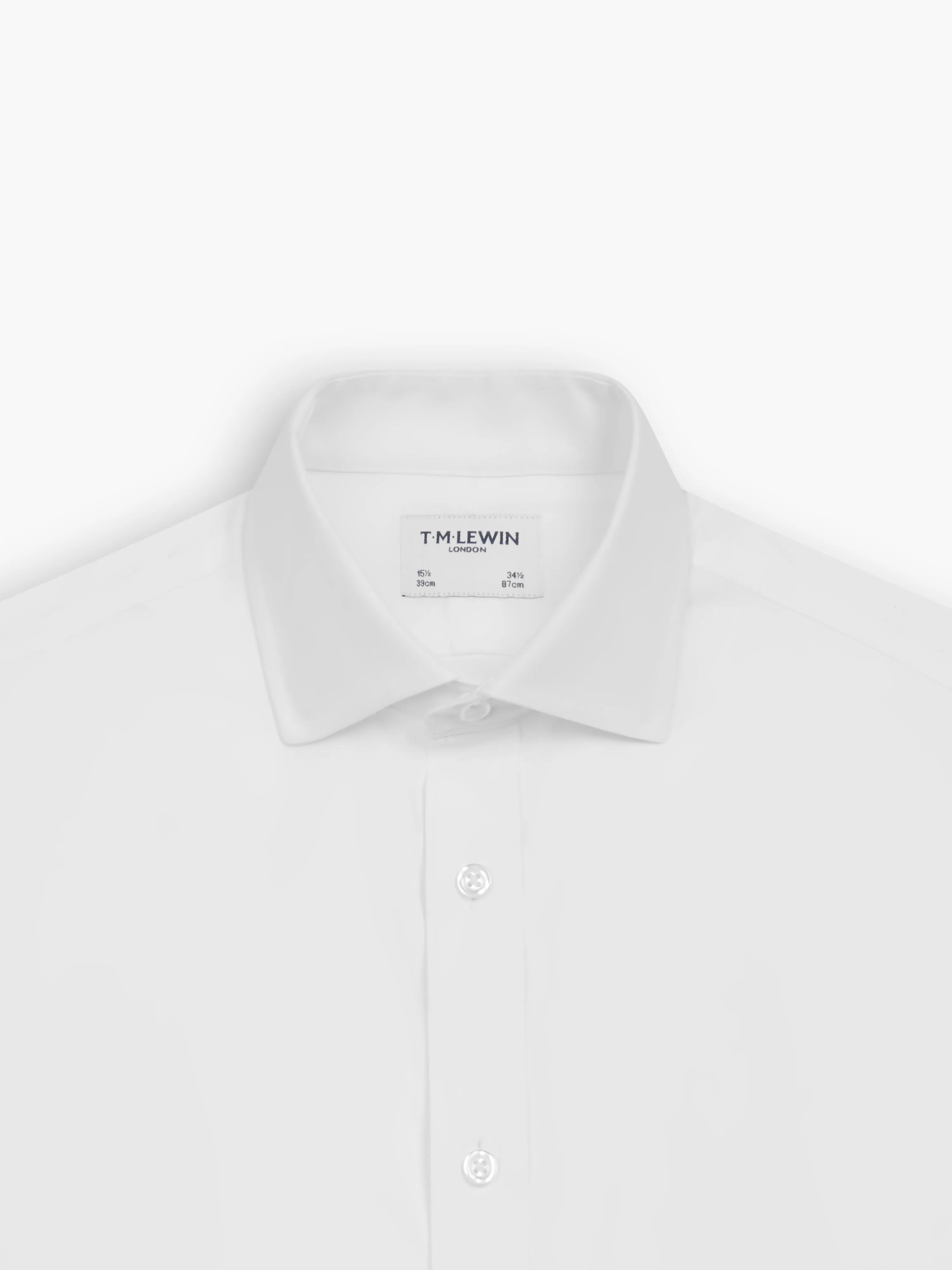 Semi Cutaway Collar Non-Iron Twill