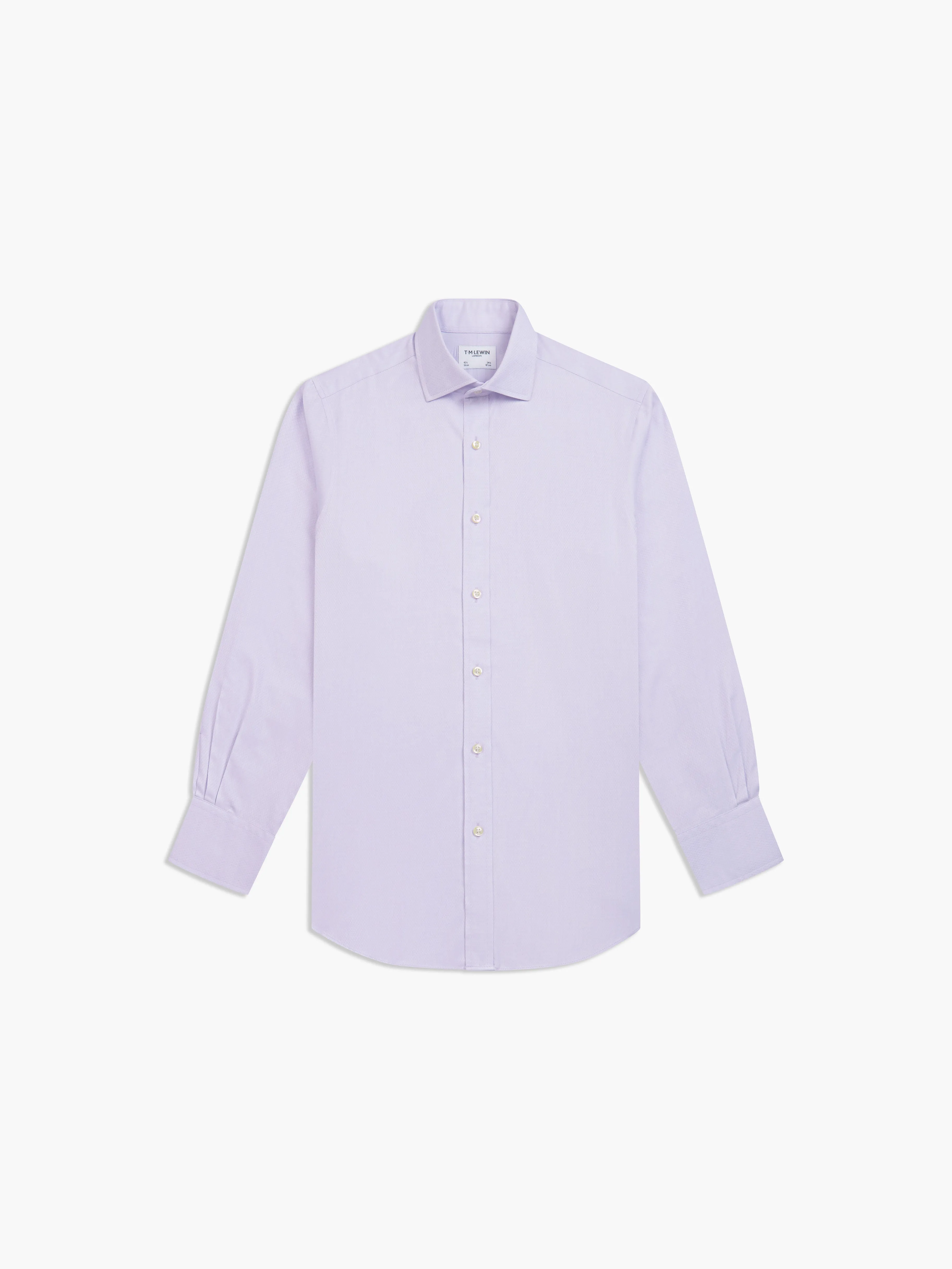 Semi Cutaway Collar Non-Iron Twill