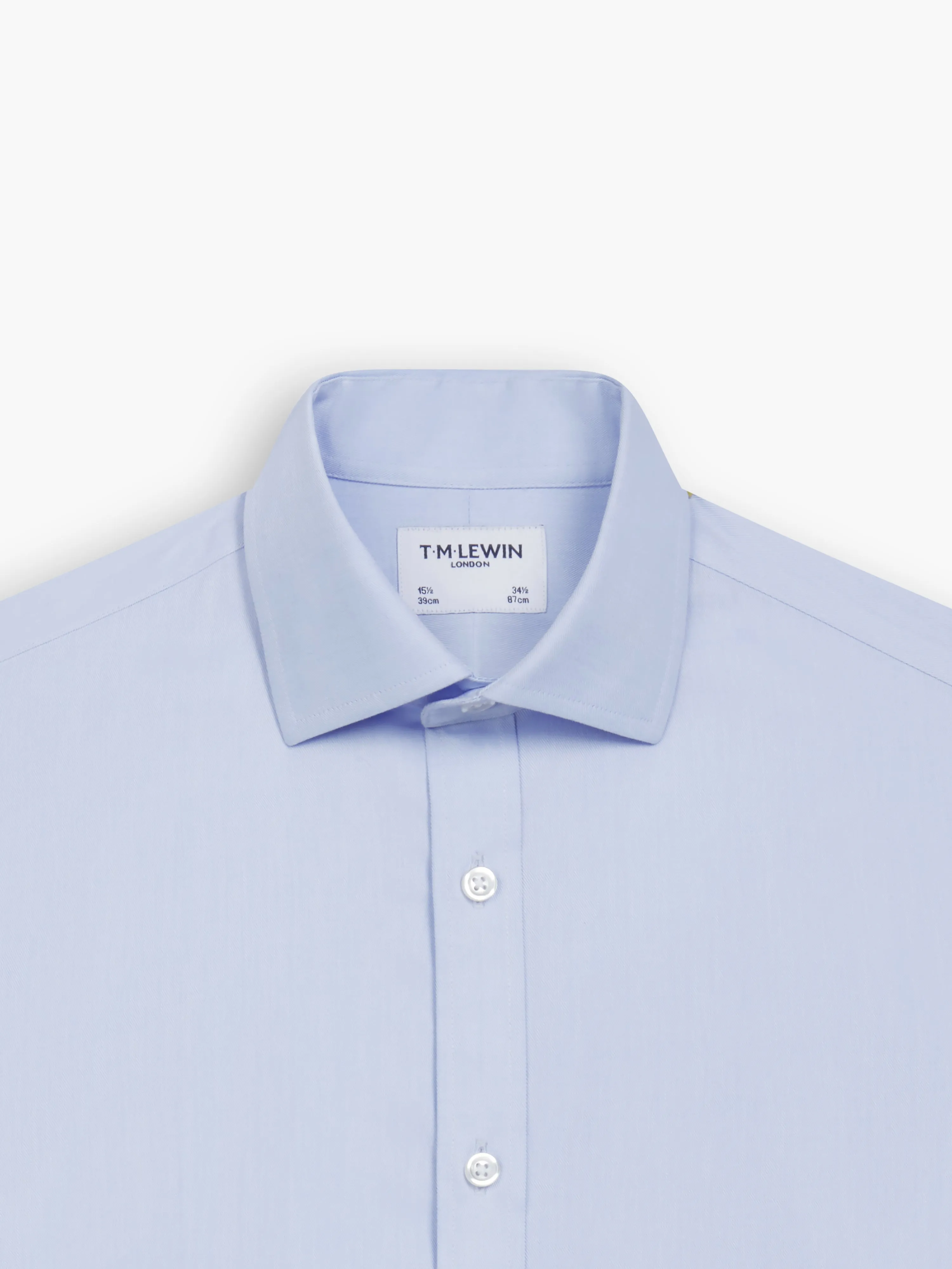 Semi Cutaway Collar Non-Iron Twill