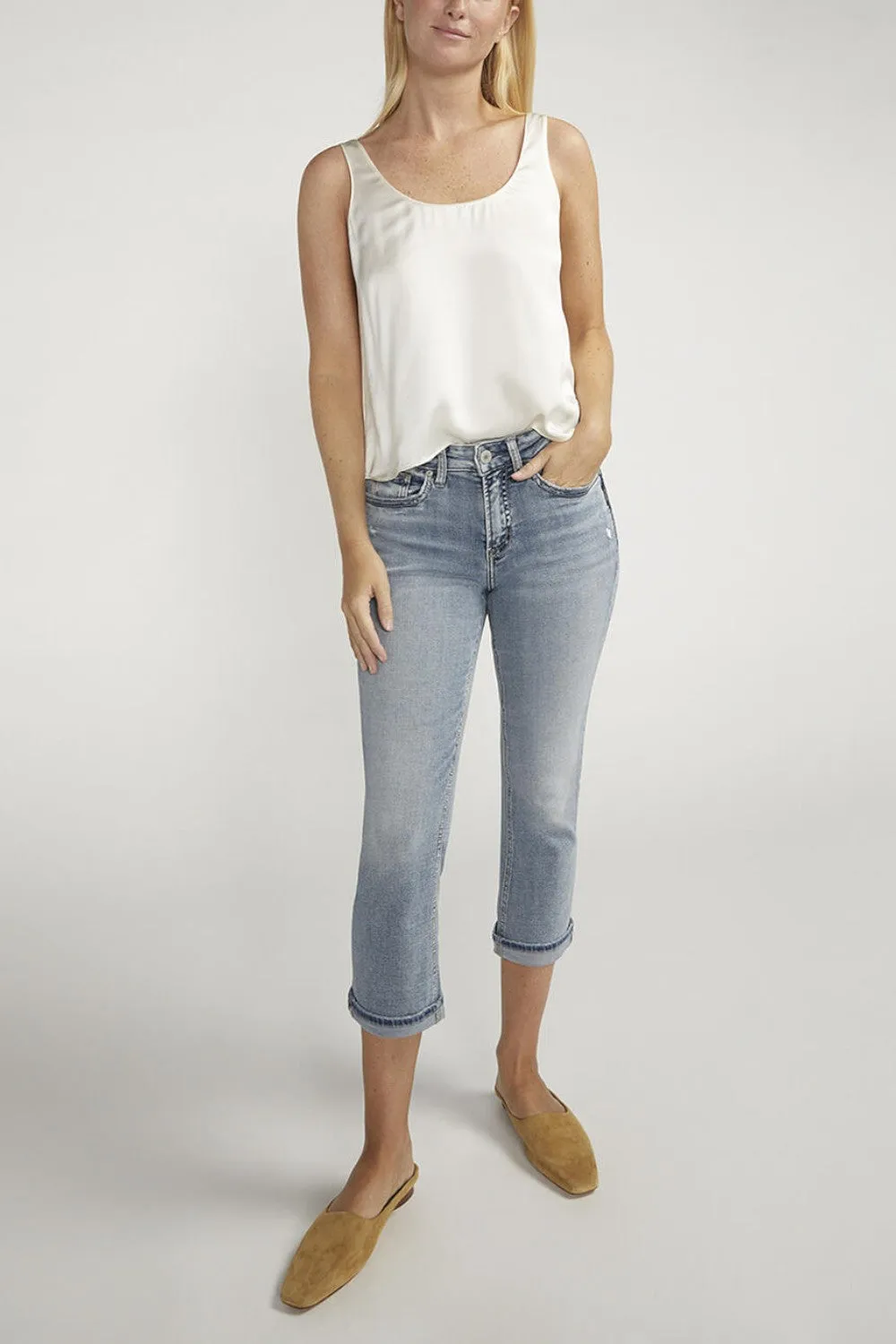 Silver Jeans Co. Suki Mid Rise Capri