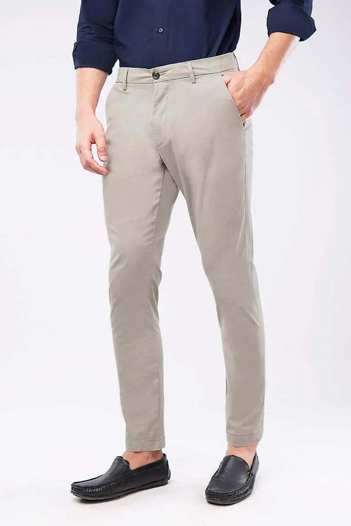 Slim Fit Chinos - Classic White
