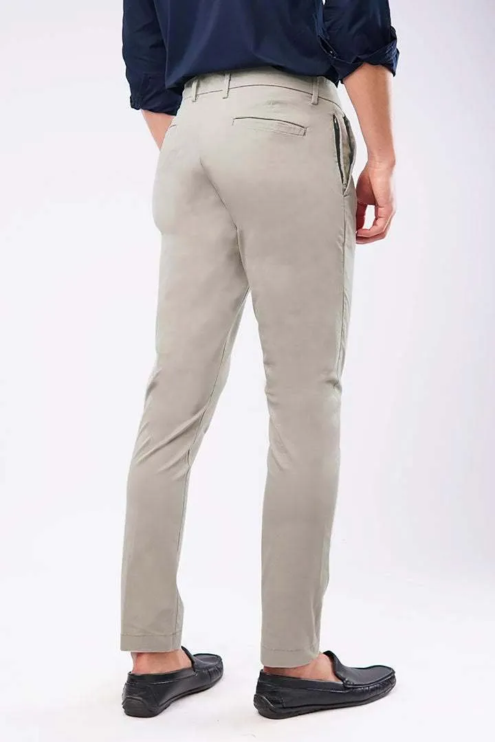 Slim Fit Chinos - Classic White