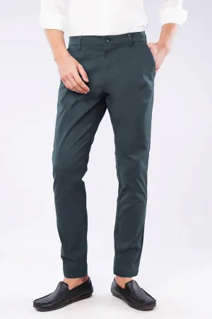 Slim Fit Chinos - Greyish Blue