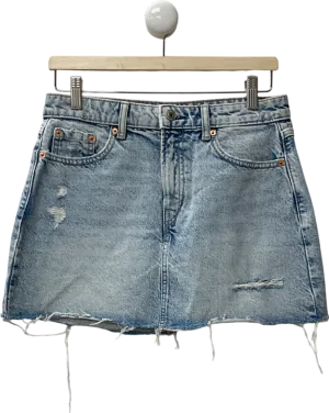 Stradivarius Blue Short Denim Skirt UK 10
