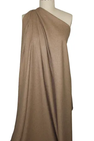 Stretch Wool Flannel - Heathered Camel