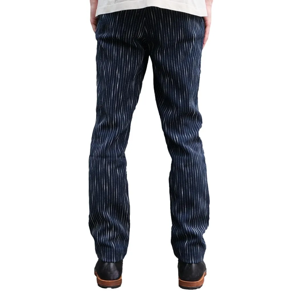Studio D'Artisan Indigo "Rain" Sashiko Pants (Regular Tapered)