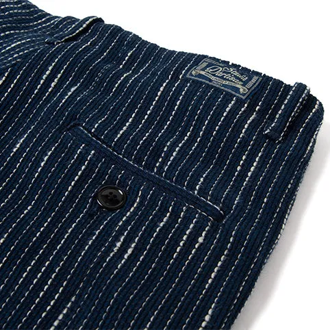 Studio D'Artisan Indigo "Rain" Sashiko Pants (Regular Tapered)
