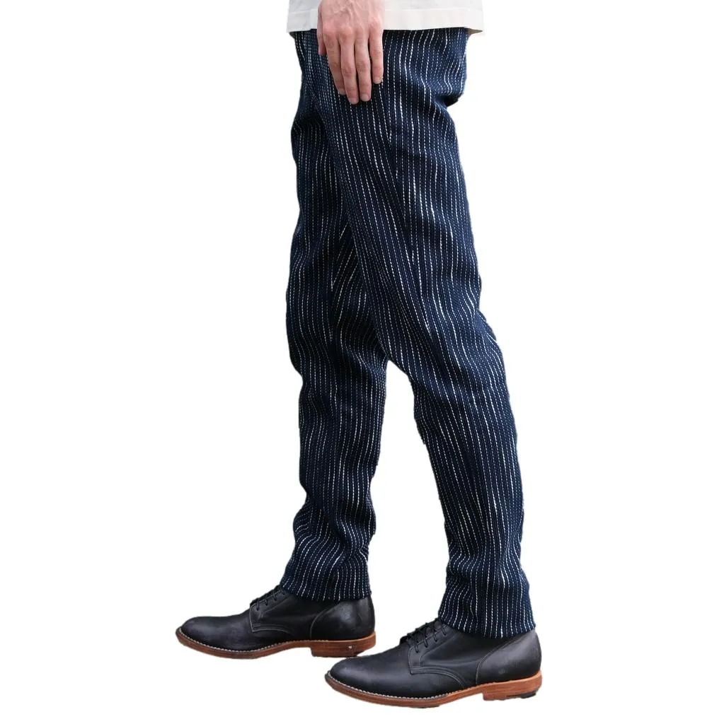 Studio D'Artisan Indigo "Rain" Sashiko Pants (Regular Tapered)