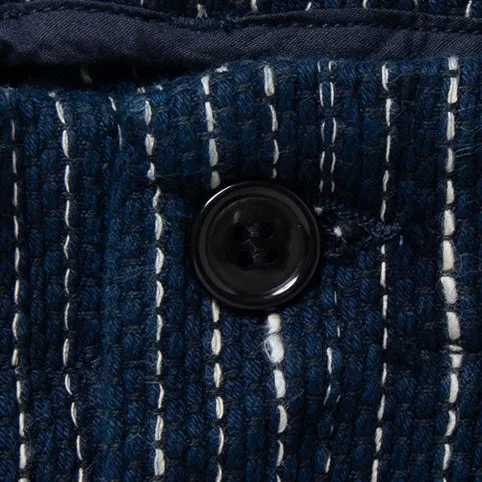 Studio D'Artisan Indigo "Rain" Sashiko Pants (Regular Tapered)