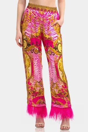 Wide Leg Pant in Fuchsia