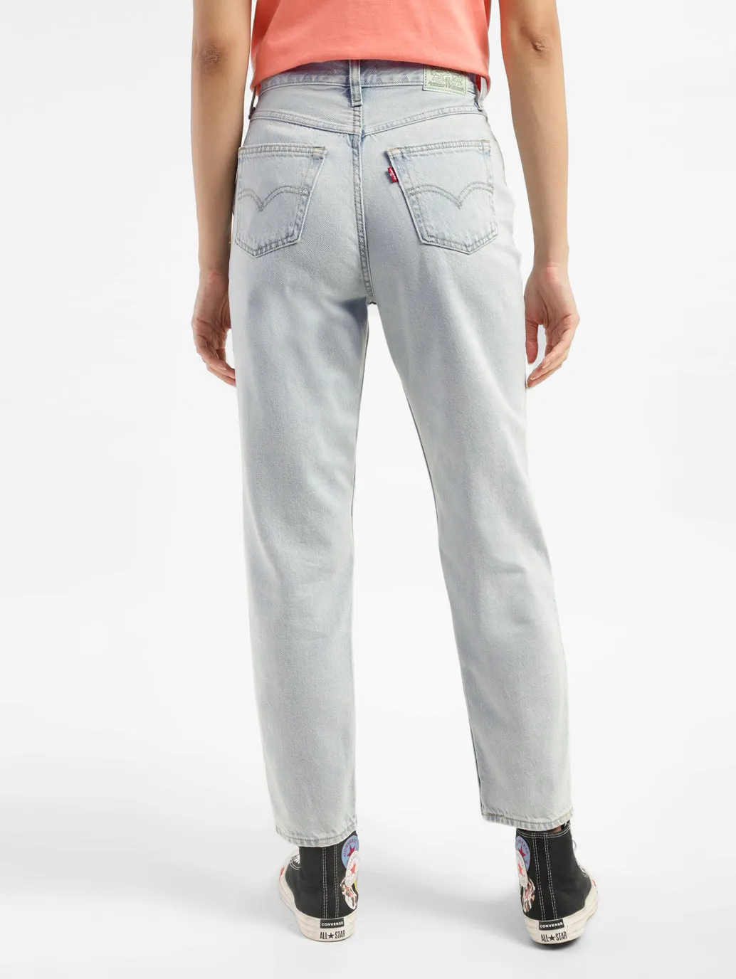 Women's High Rise 80s New Loose Fit Mom Jeans