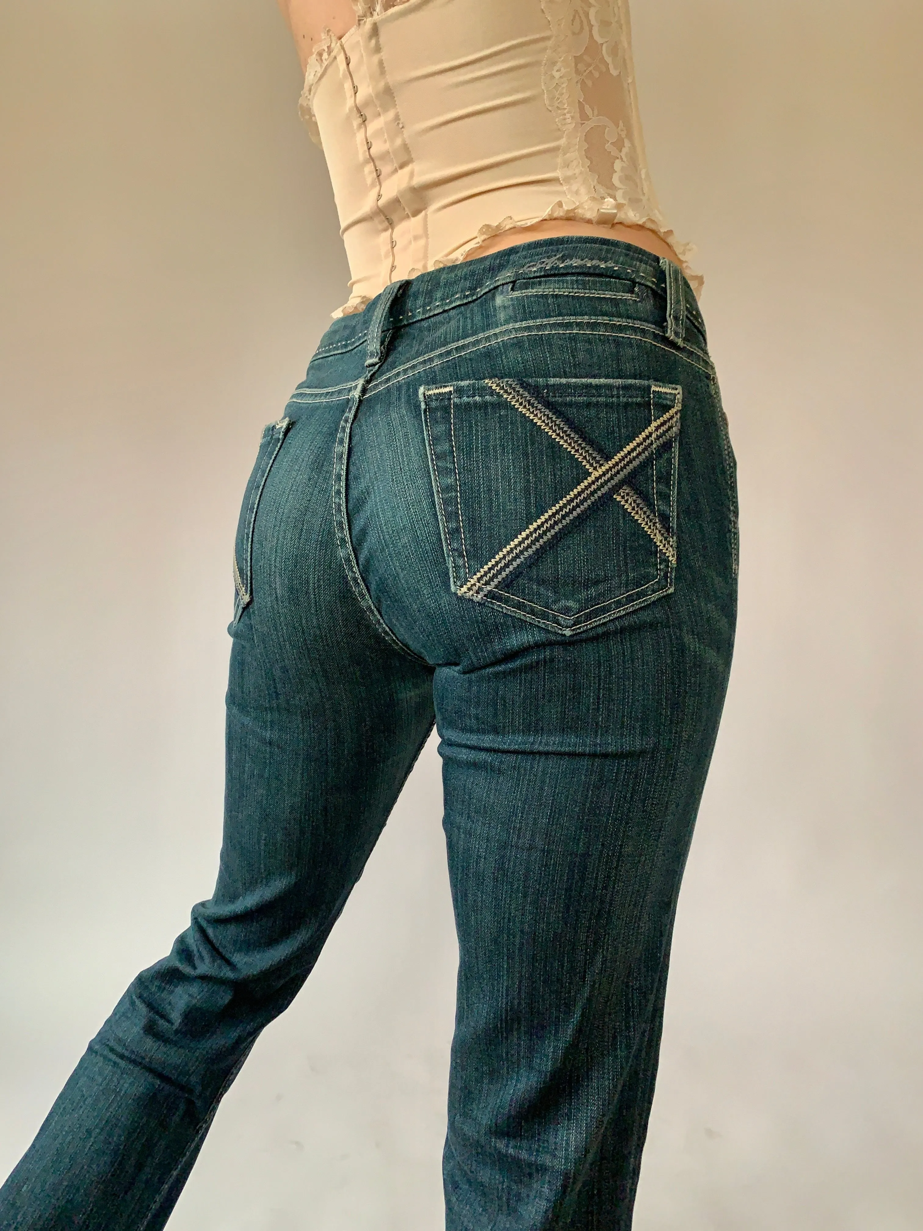 Y2K Dark Wash Jeans (M)