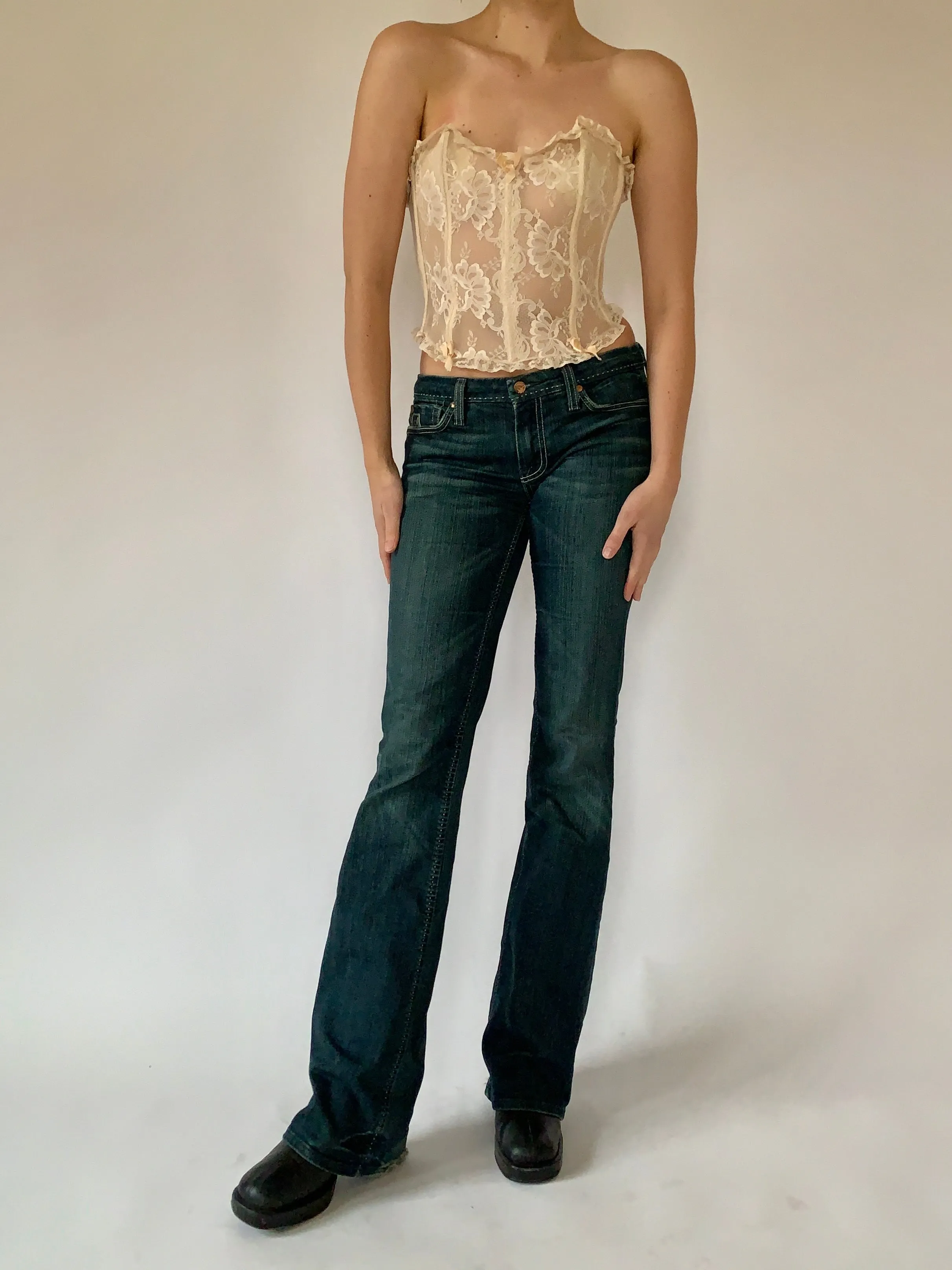Y2K Dark Wash Jeans (M)