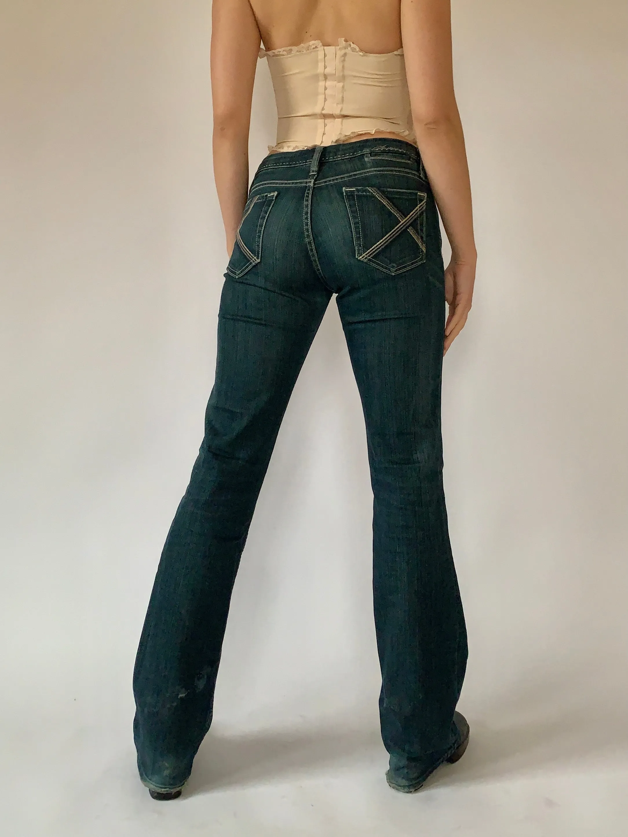 Y2K Dark Wash Jeans (M)